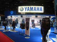 Le stand des moteurs Yamaha